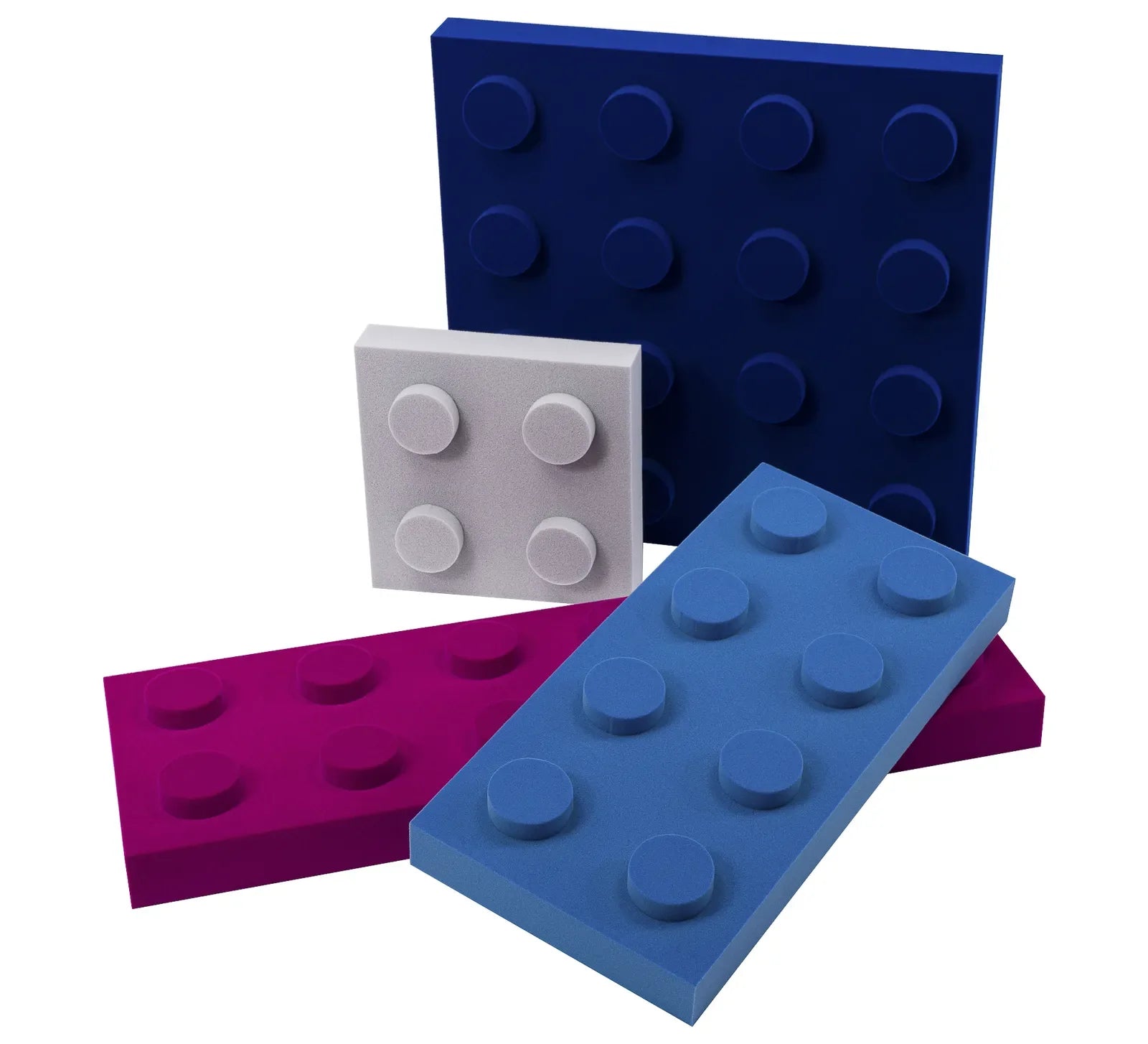 Soft Foam Wall Panels - BUILDING BLOCKS For Kids 25x75 on white background DecorMania EU